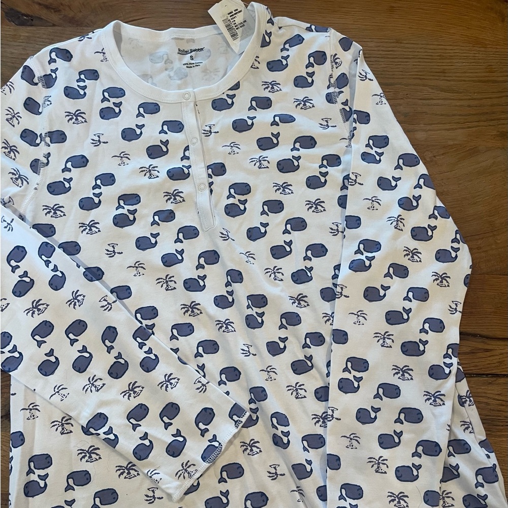 NWT Roller Rabbit Moby print size S top